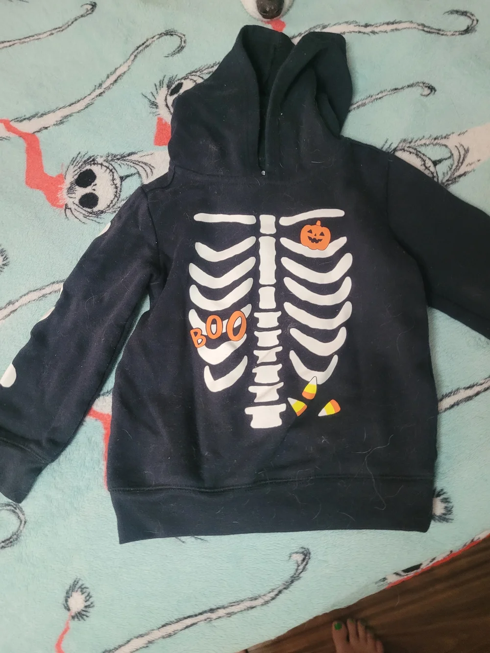Kids Halloween Skeleton Hoodie